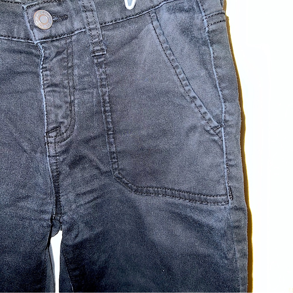 Black Jeans with Ankle Zipper